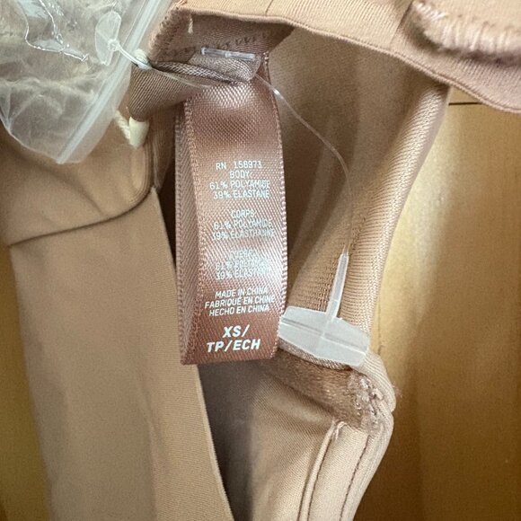 Skims deep plunge shapewear mid-thigh bodysuit sienna color xs - Picture 6 of 6